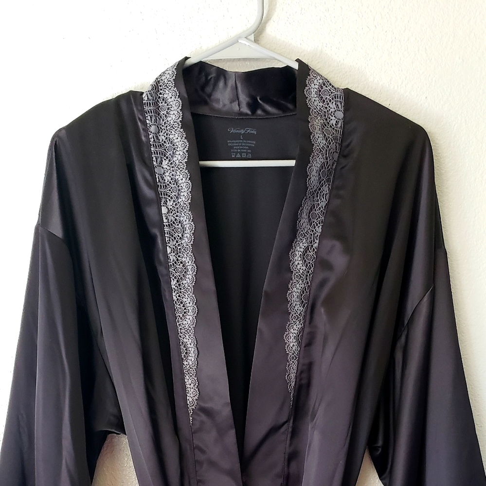 Black Silk Robe